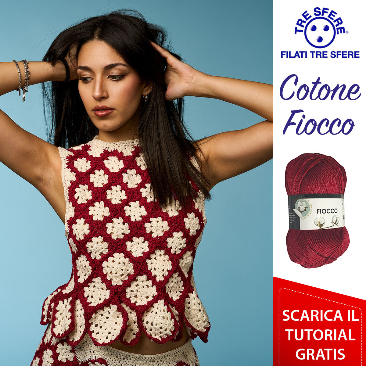 Top Granny all'Uncinetto | Tutorial Cotone Fiocco | Studio 238S