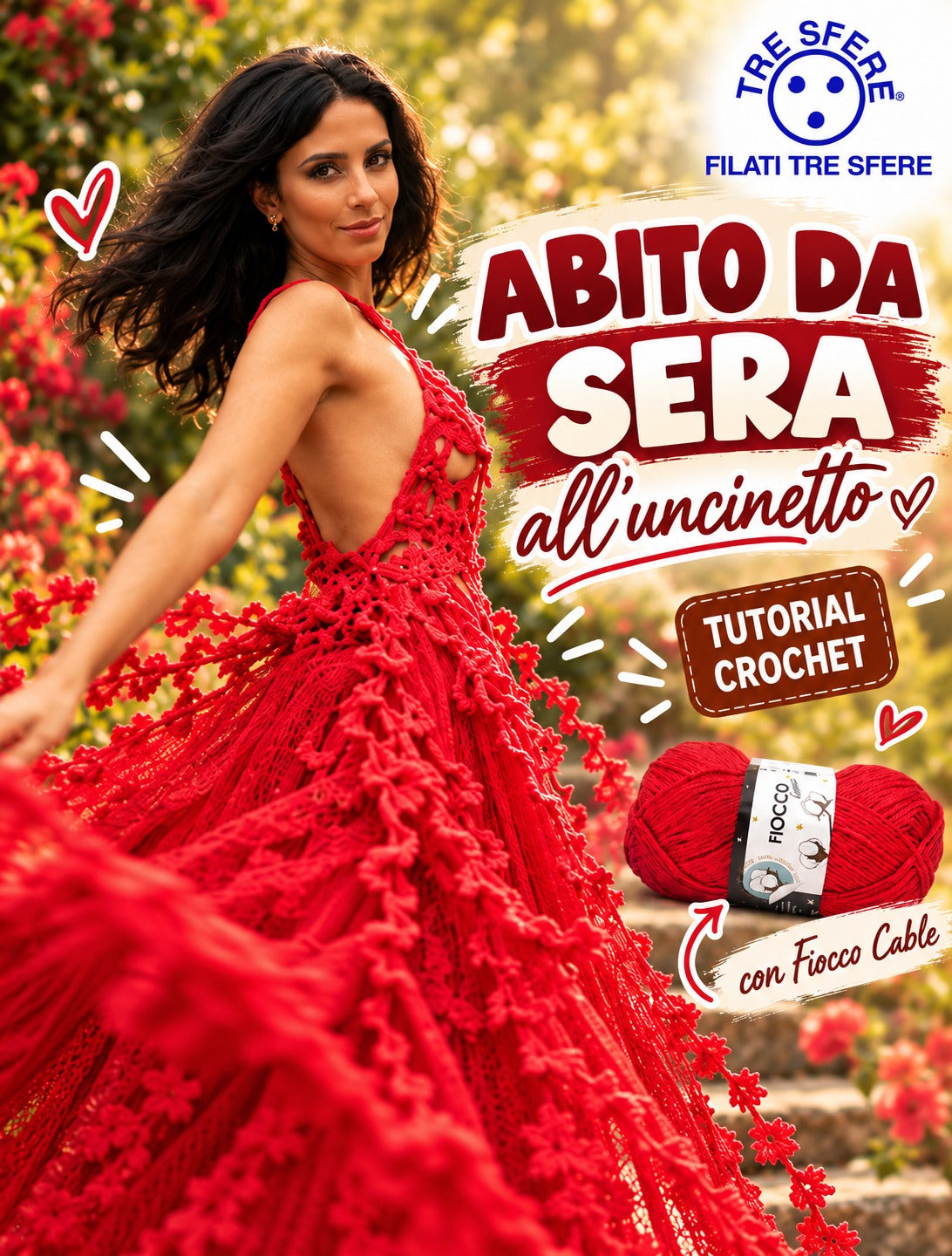 Abito da sera all'uncinetto I Tutorial Fiocco Lamè I Studio 470C