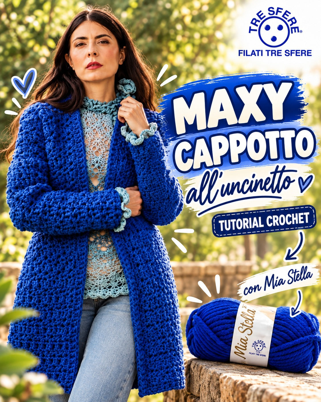 Maxy Cappotto all'uncinetto I Tutorial Lana Stella I Studio 481R