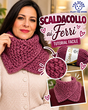 Scaldacollo ai ferri I Tutorial Lana Stella I Studio 515C