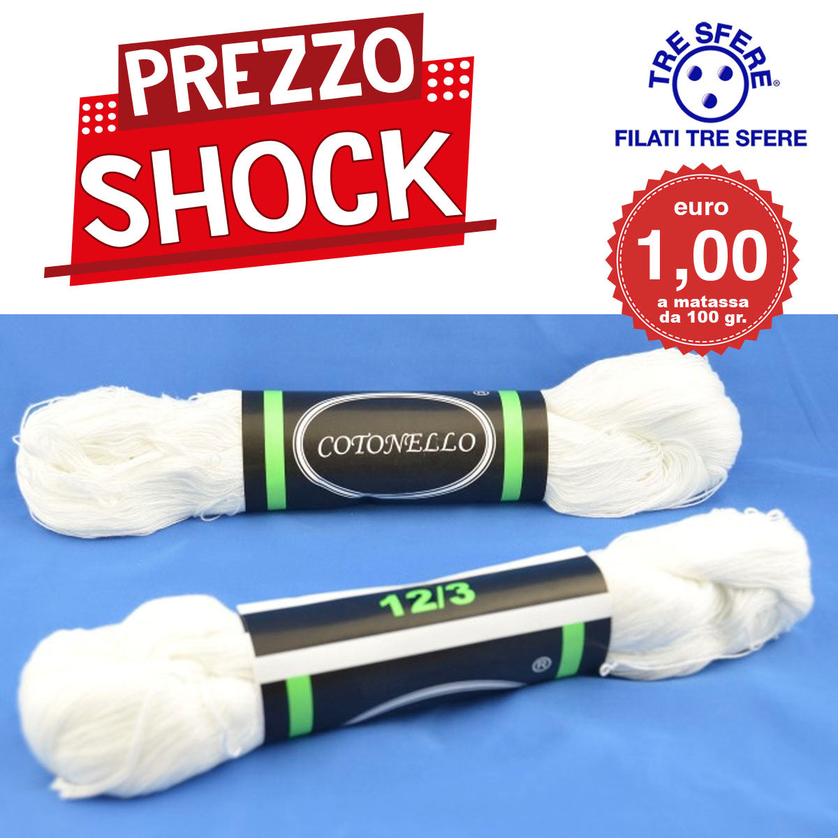 COTONELLO 1HG  TITOLO12 CF.10 matasse