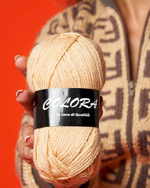 Lana colora 100% acrilico cf 250 gr