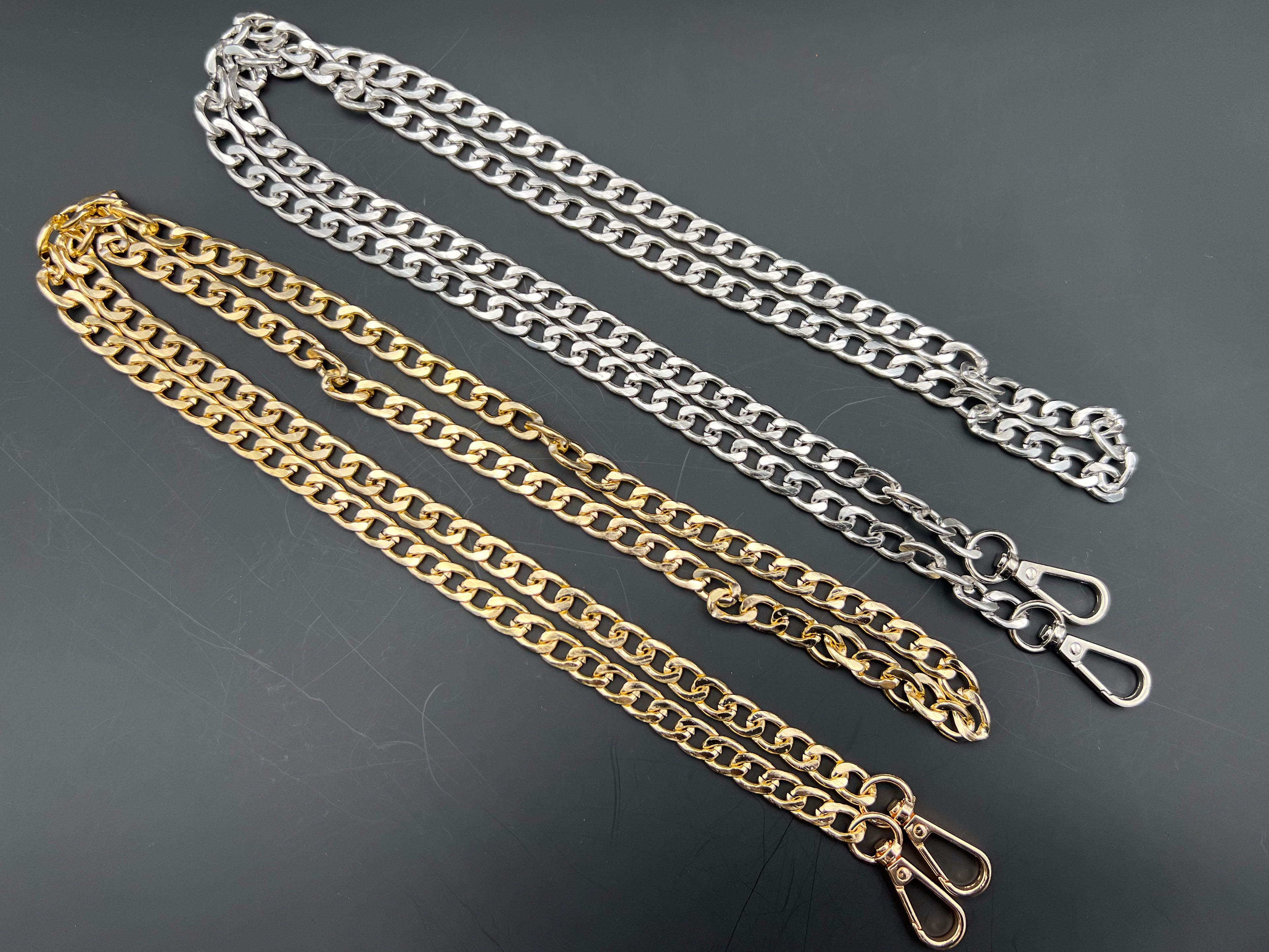 CATENA METALLO BORSE MIA 120CM mm14x10 CON GANCI