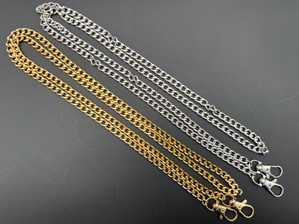 CATENA METALLO BORSE ADA 120CM mm9,5x6,5 CON GANCI