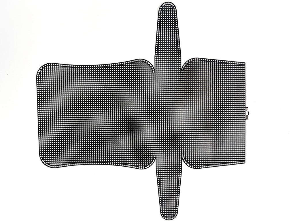 RETE SAGOMATA NERO CM 50 X 53 100%PE confezione 1 PZ