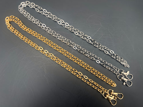 CATENA METALLO BORSE IRIS 120CM mm9,4x6,3 CON GANCI