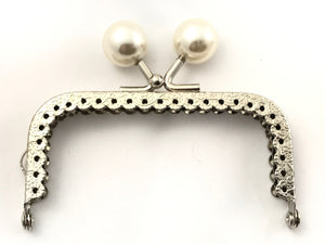 Silver rectangular clic clac 8.5 cm pack of 1 piece