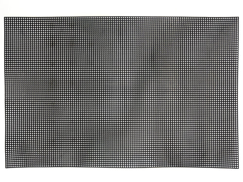 RETE CANVAS NERO 50 X 32 cm, FORO 2 mm.  CF 1 PZ
