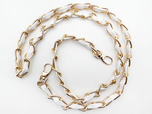 Cadena de metal c07 con mosquetones 120 cm