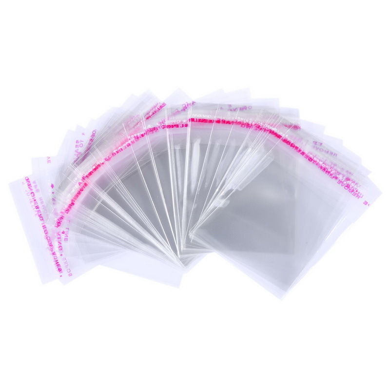 BUSTE PLASTICA 12X9 CON CHIUSURA ADESIVA CF.50 PZ