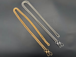 Metal chain bags Myrta 120cm spiral 6mm with hooks