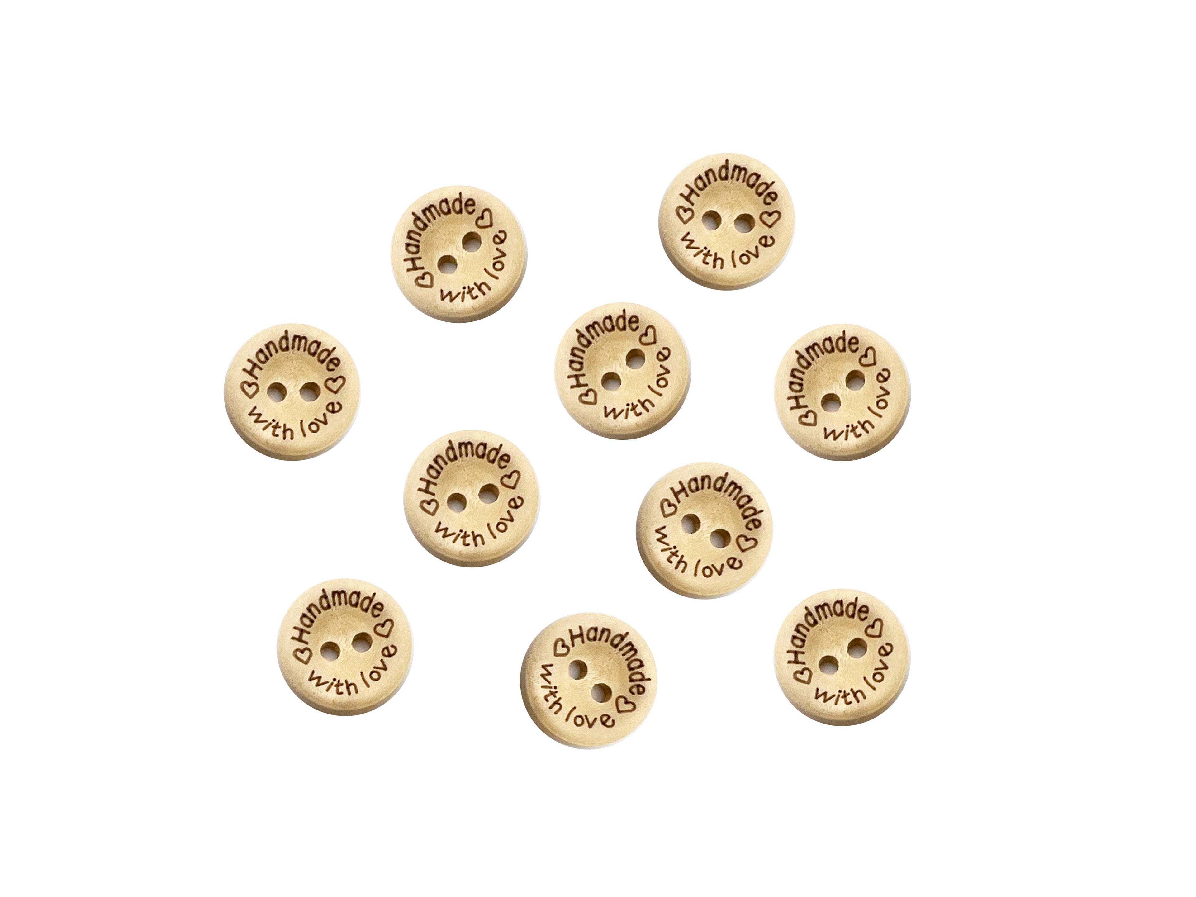 BOTTONI HANDMADE 1,5CM-100%WD CF.10PZ