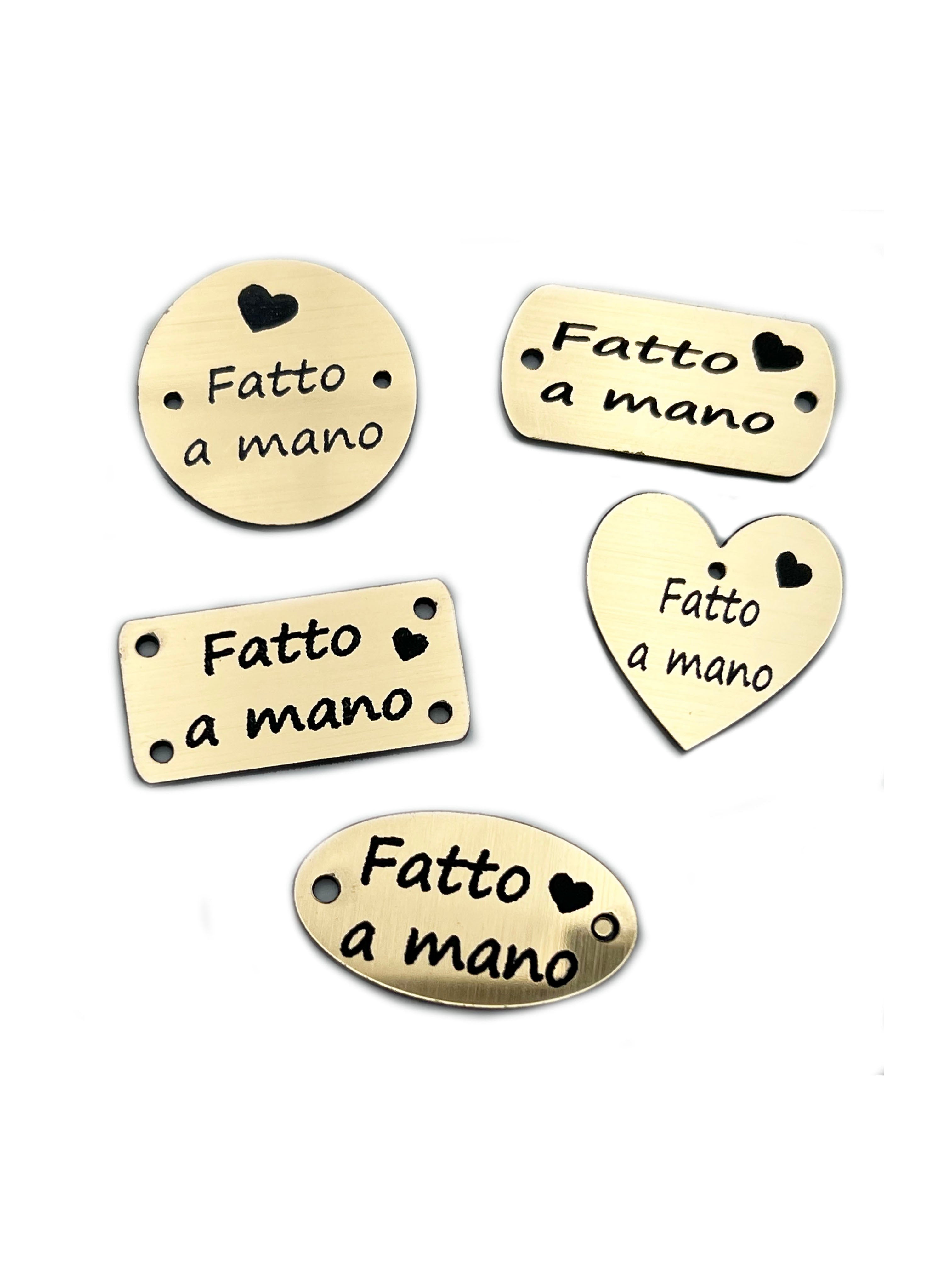 ETICHETTE FATTO A MANO ASSORTITE CF.5 PZ