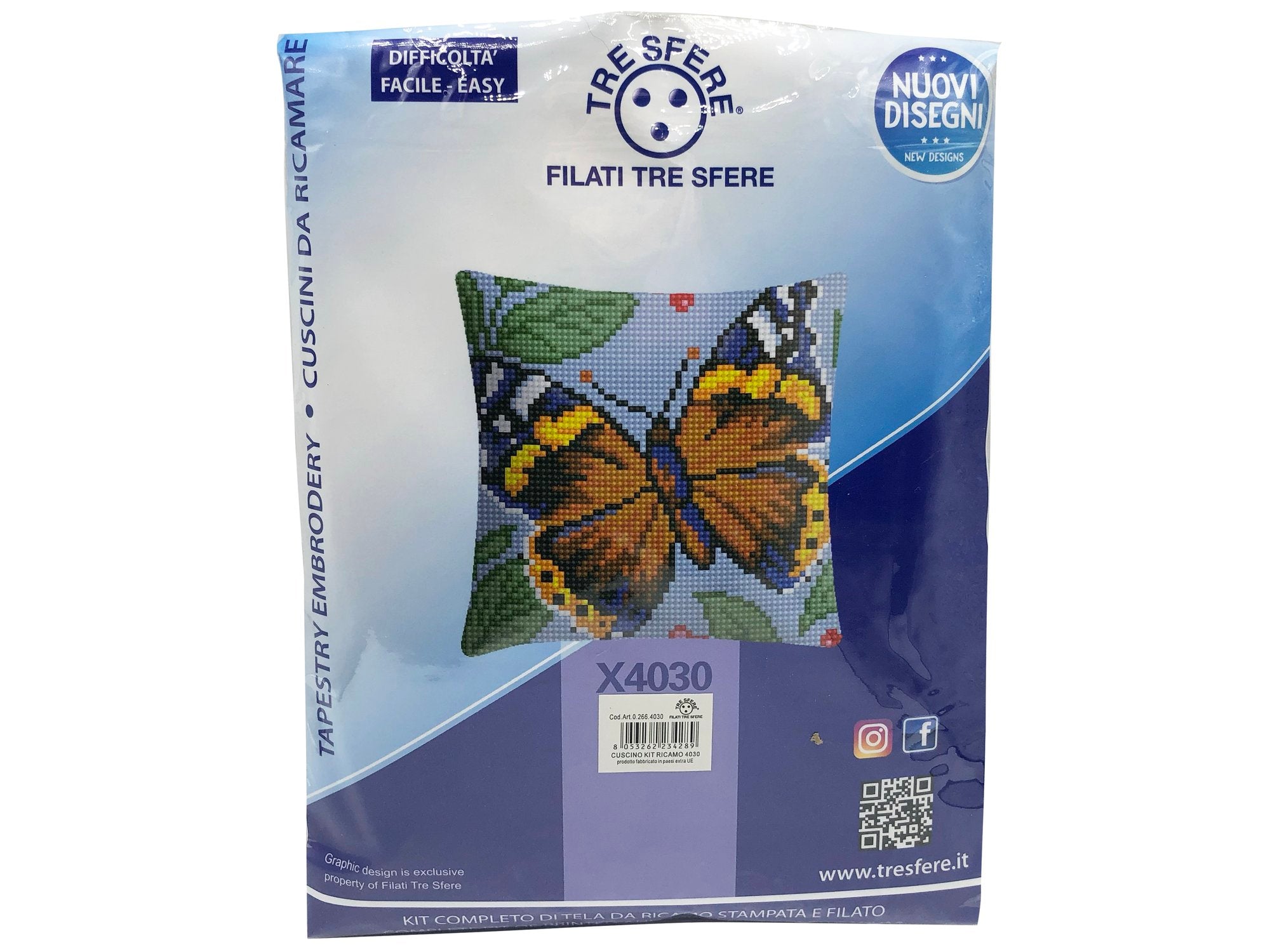 CUSCINO KIT RICAMO 4030