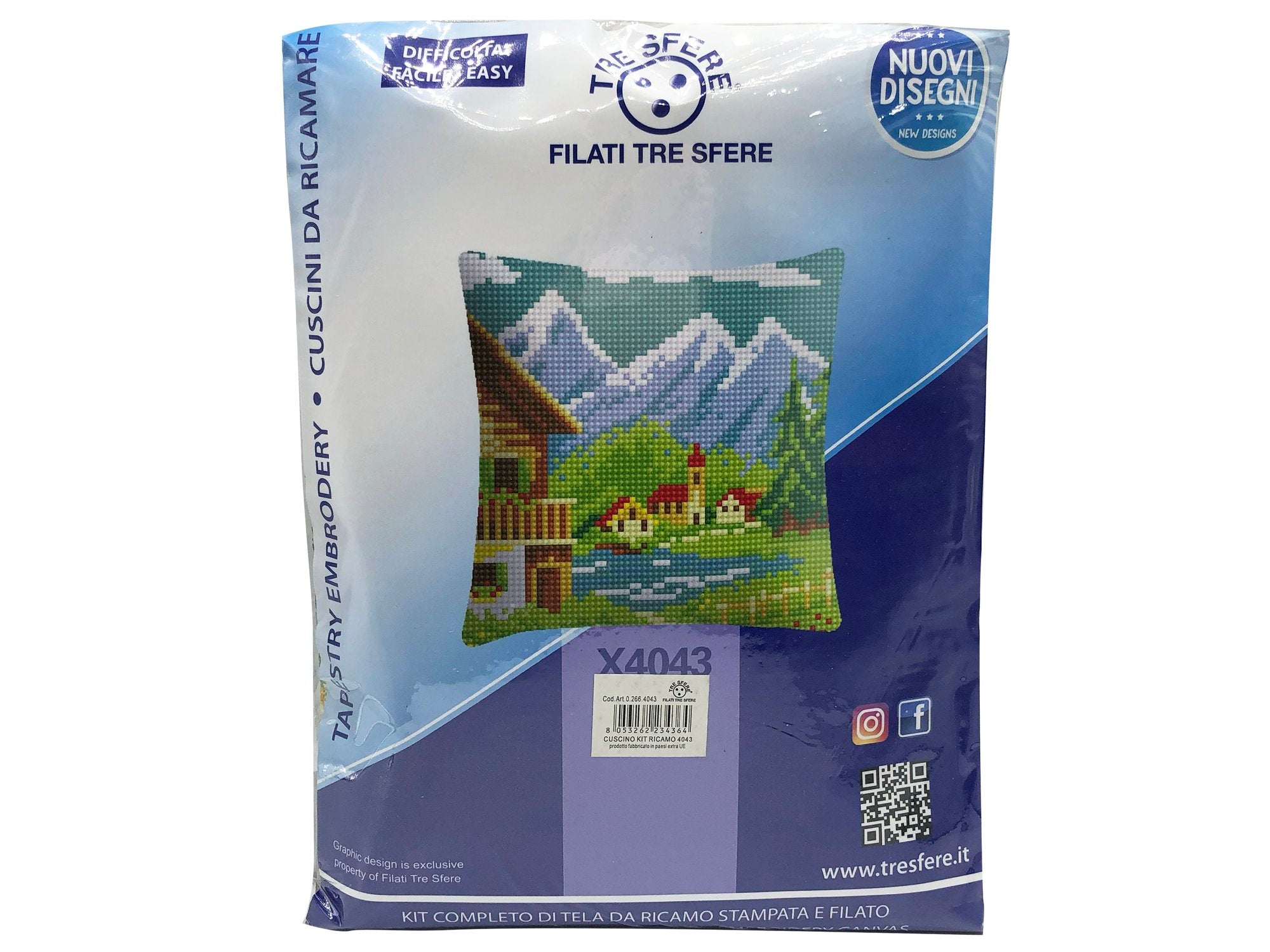 CUSCINO KIT RICAMO 4043