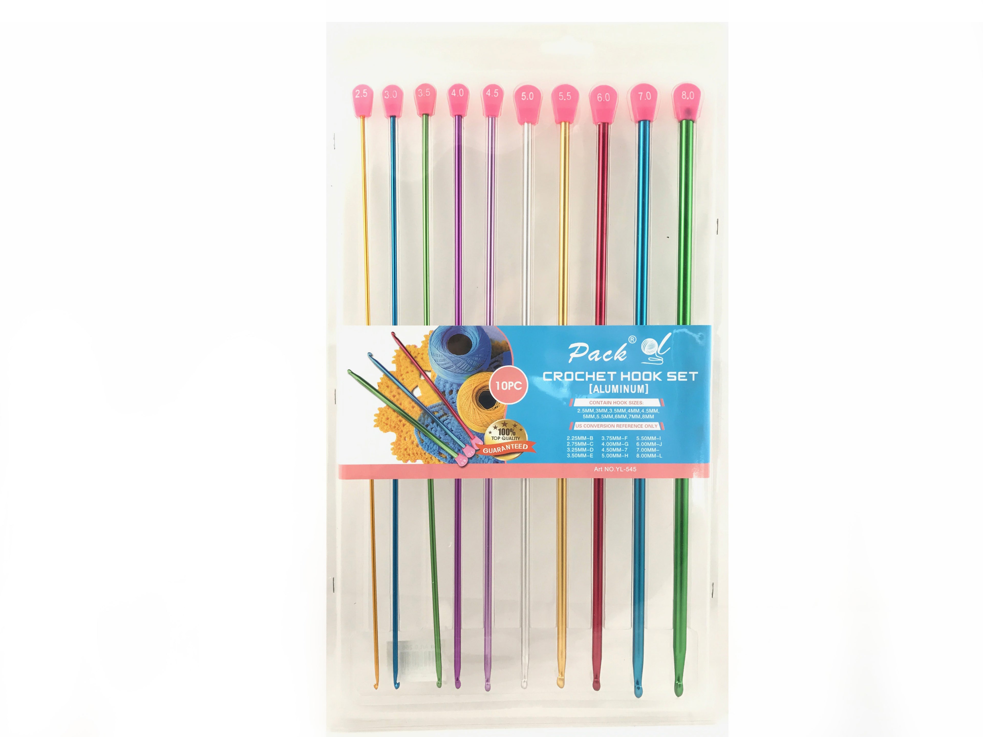 Agujas de ganchillo 35 cm paquete de 10 piezas