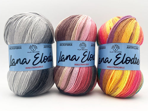 LANA ELODIE 100% Acrilico Microfibra Antipilling CF.500 gr.
