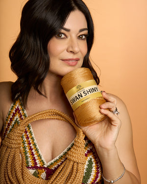 Cordino cygne brillant 100 % polypropylène 250 grammes