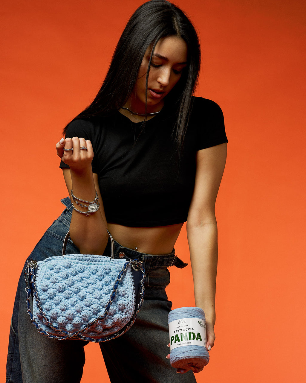 FETTUCCIA PANDA 80%COT.RIC.-20%ALTRE FIBRE.RIC CF.2X250GR