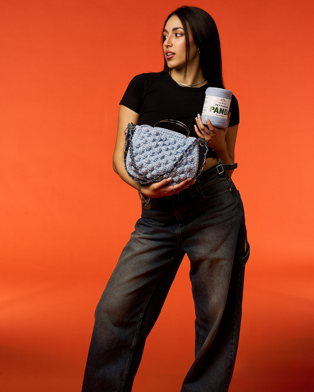 FETTUCCIA PANDA 80%COT.RIC.-20%ALTRE FIBRE.RIC CF.2X250GR