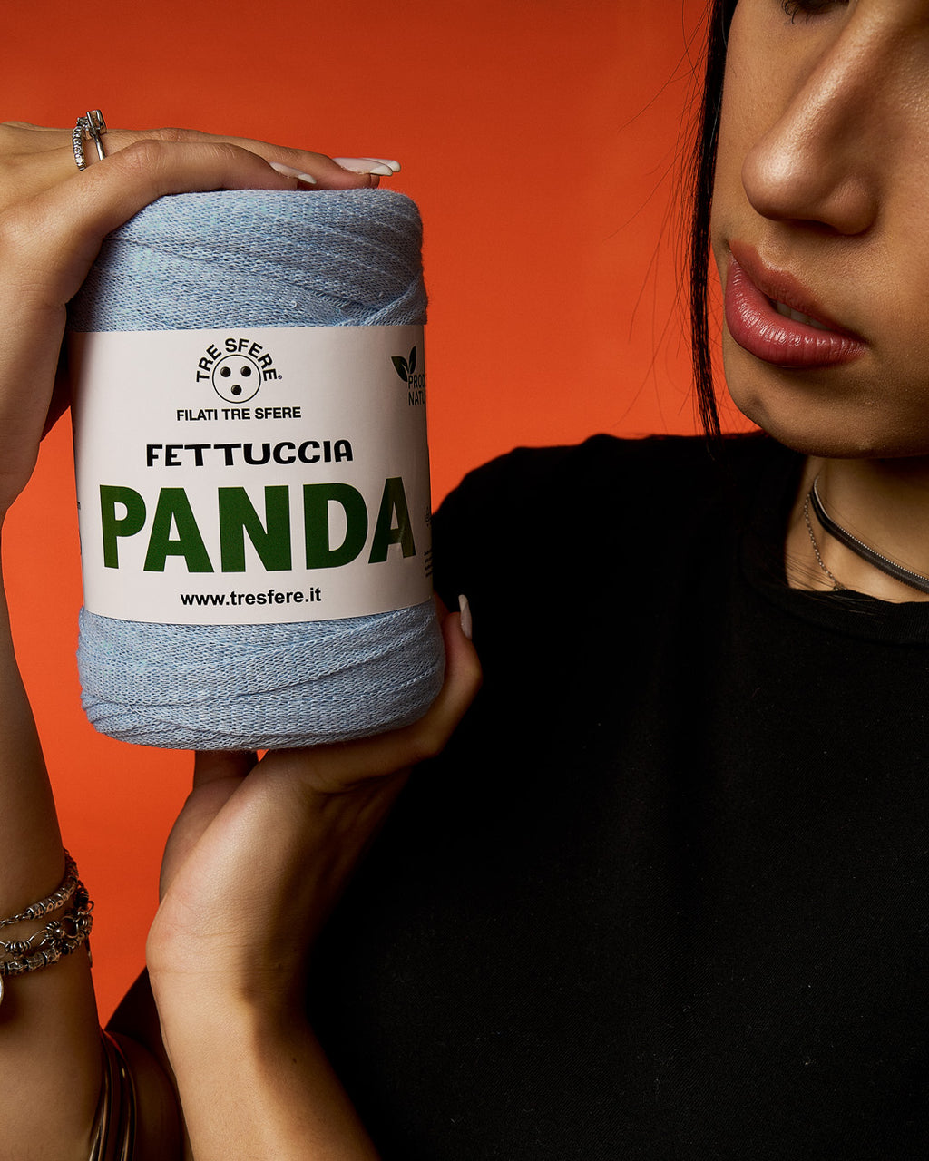 FETTUCCIA PANDA 80%COT.RIC.-20%ALTRE FIBRE.RIC CF.2X250GR