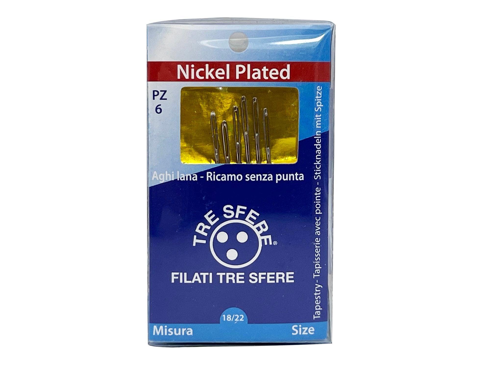 AGHI RICAMO SENZA PUNTA  CF.12 blister