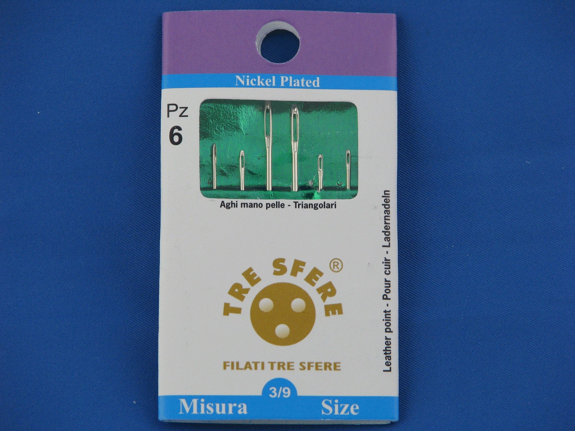 AGHI  MANO PELLE 3/9 CF.12 BL.