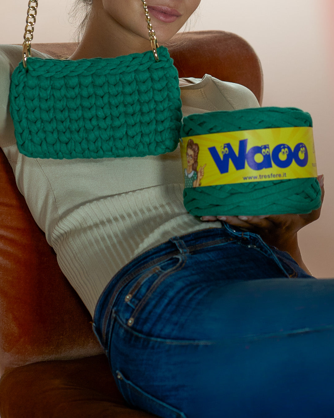 FETTUCCIA WAOO 70% COTONE 30% POLY 500 GRAMMI