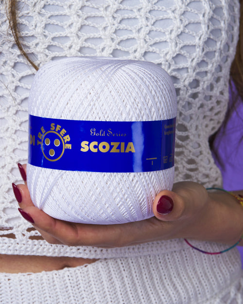 COTONE FILO DI SCOZIA TITOLO 8 BIANCO CF 600 gr
