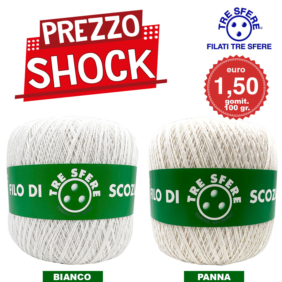 COTONE GOMITOLI 100GR TIT.12 CF.6PZ.