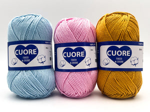 Cotone cuore 100% Baumwolle Packung 200 g 5x40 g