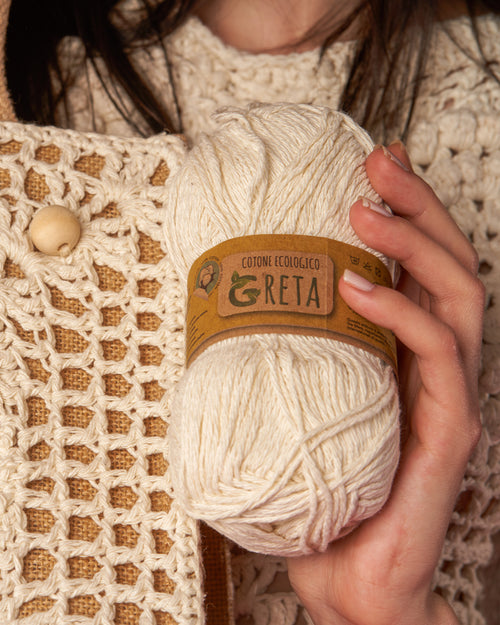 COTONE GRETA ECOLOGICO 100% cotone riciclato CF 500 gr