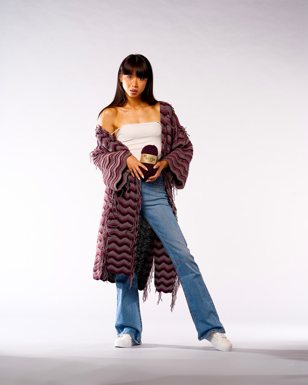 LANA GREENWOOL 90% acrilico riciclato 10% altre fibre CF 500 gr