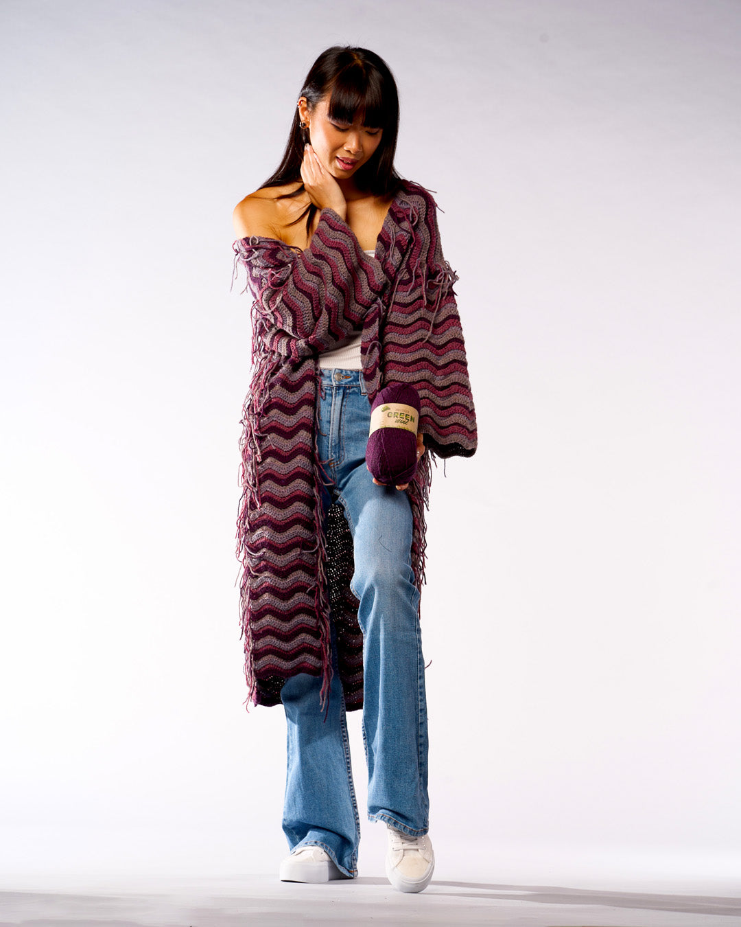 LANA GREENWOOL 90% acrilico riciclato 10% altre fibre CF 500 gr