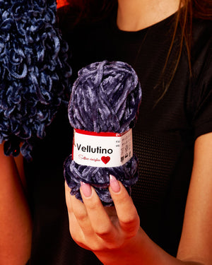 Ciniglia vellutino 100% poliestere cf 250 gr