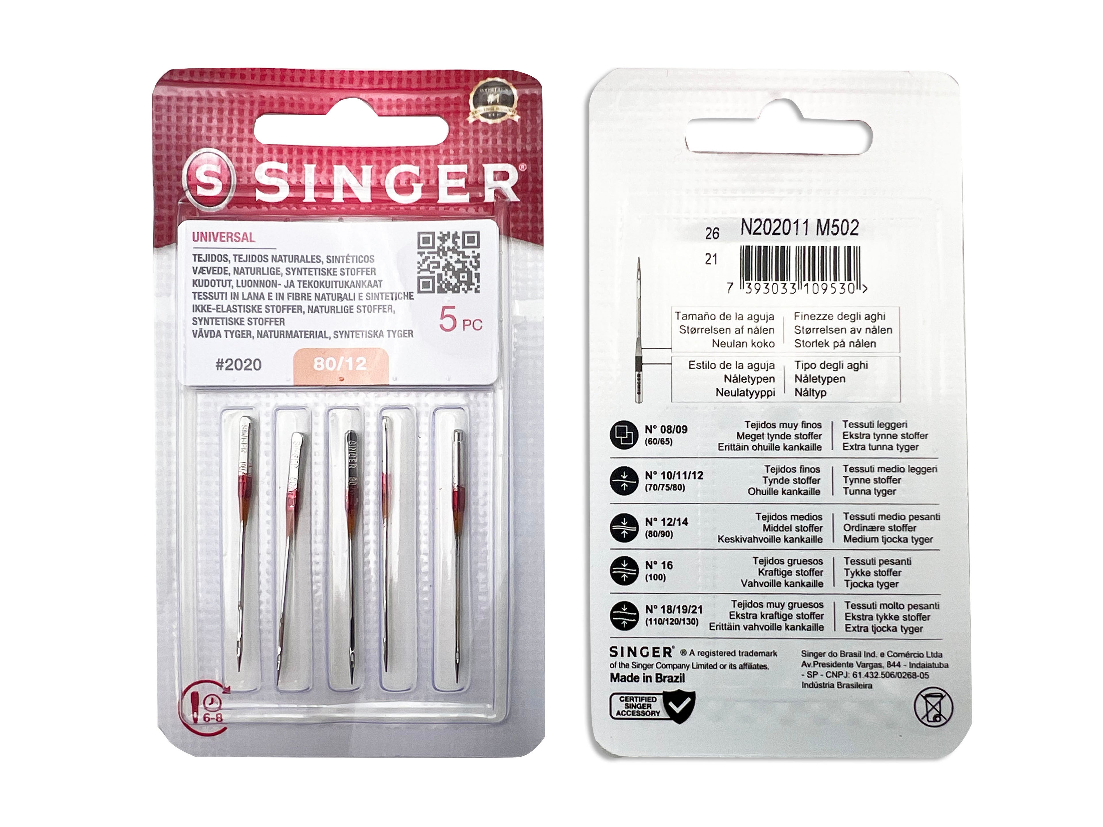 AGHI SINGER TESSUTO 80 CF.10 BL