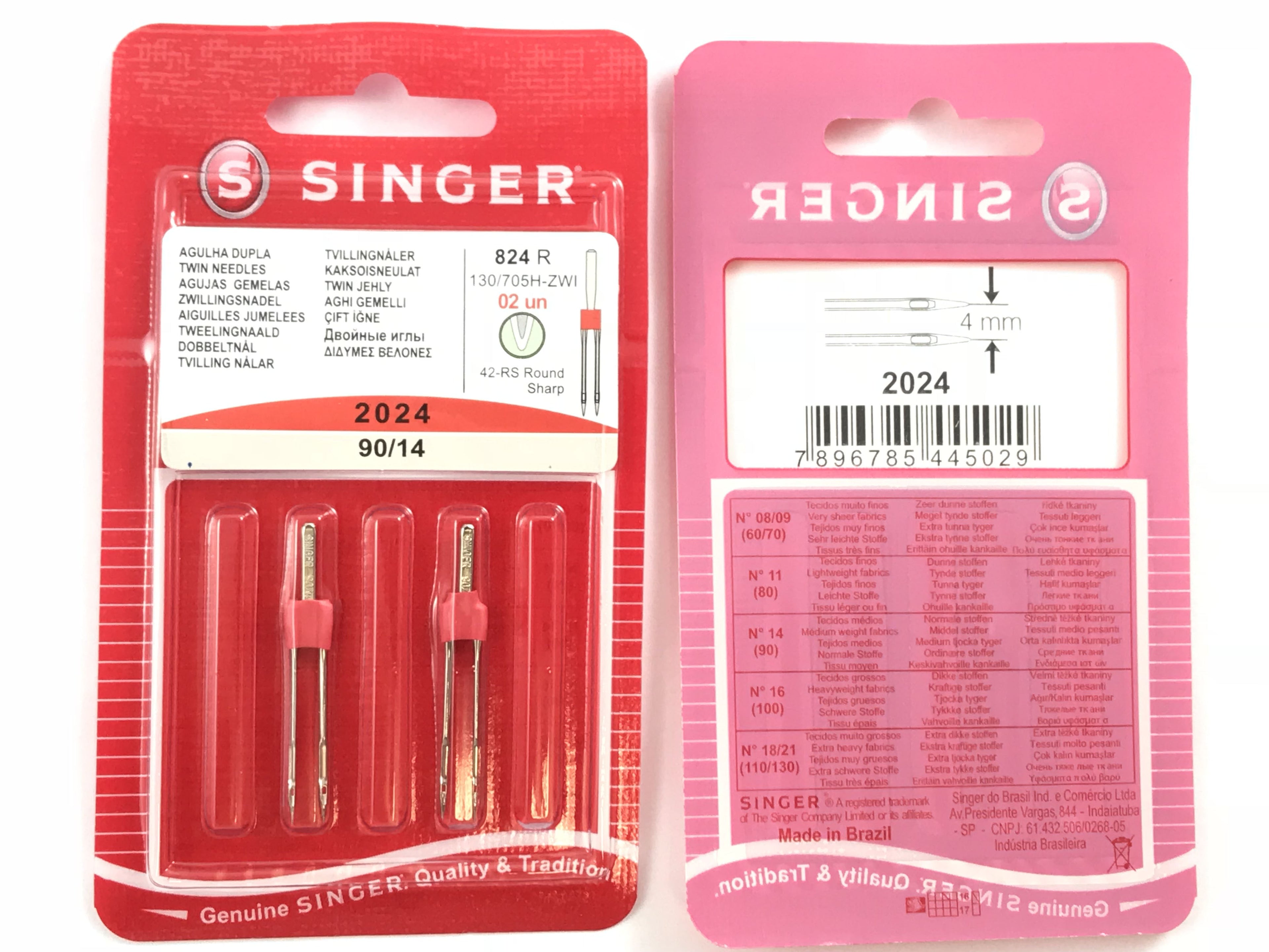 Aghi singer doppi 90/4mm cf.2 aghi