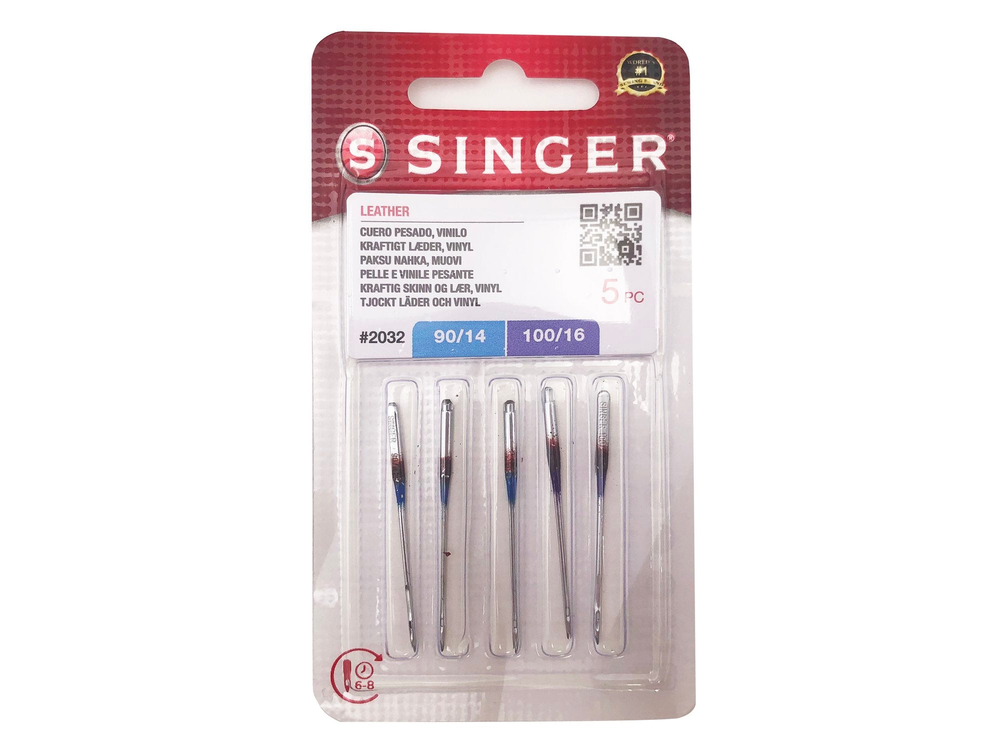 AGHI SINGER PELLE 90/100 CF.10 BL