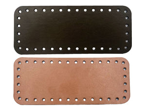 Eckige Taschenfüße aus Kunstleder 20x8, 1 Stück pro Packung.