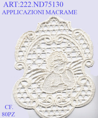 APPLIC. MACRAME ANGELO COL.CF.20PZ