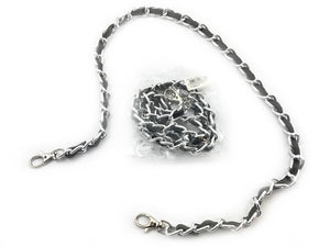 Cadena con perfil de ecopiel 75 cm