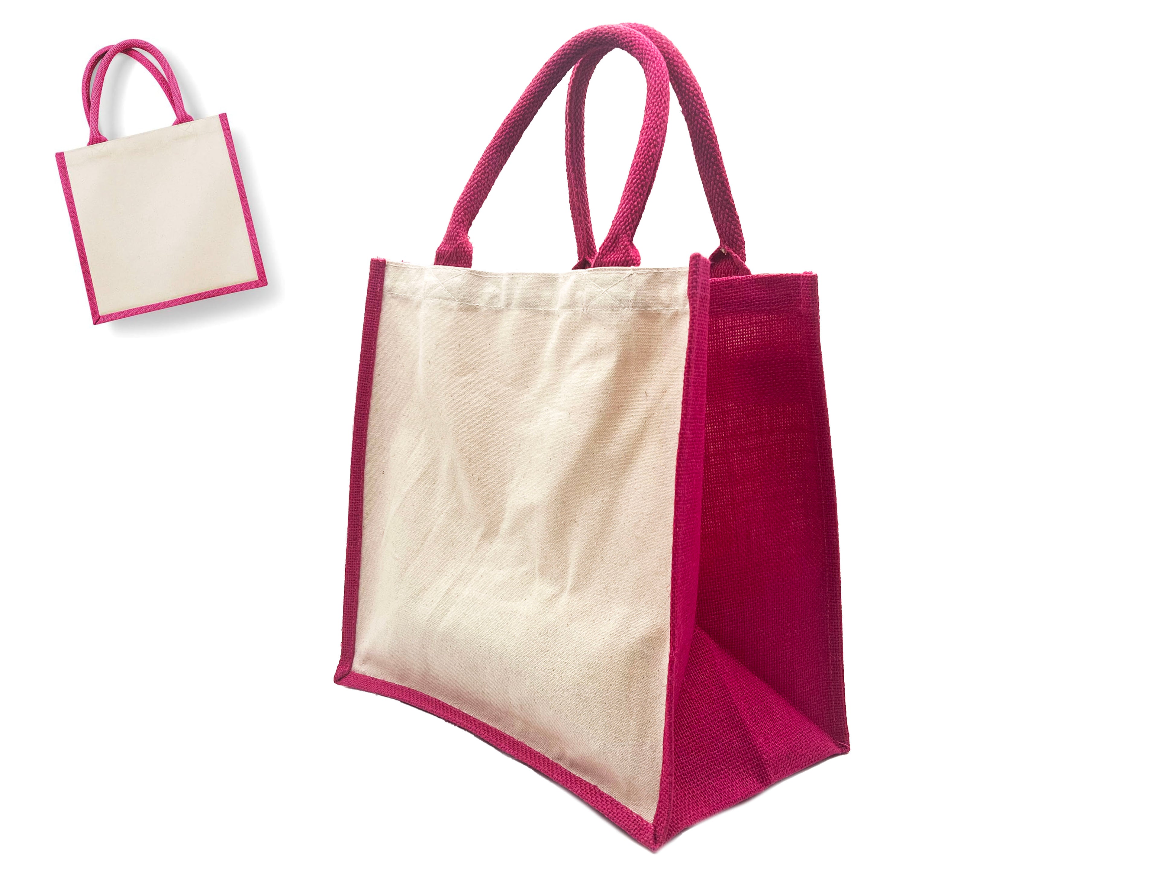 BORSA JUTA CRISS COLORATA MIS 30X30X19