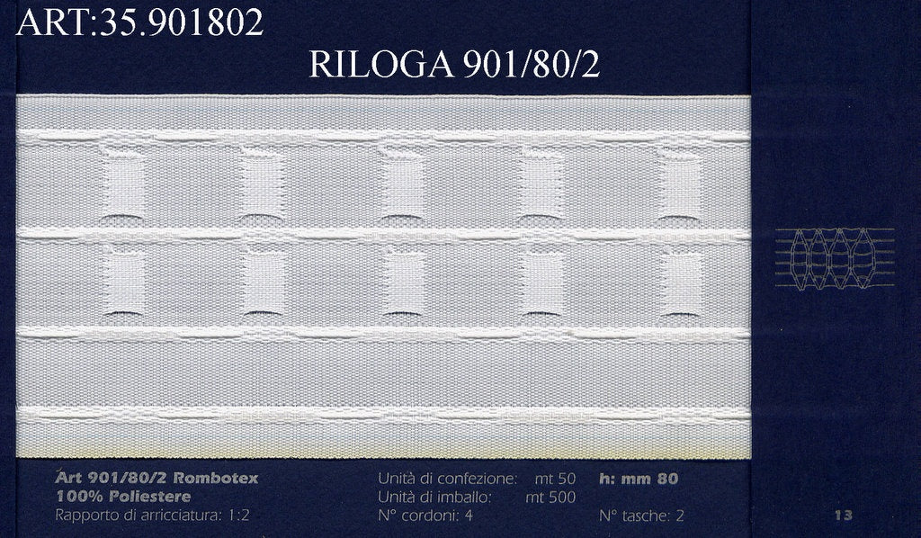 RILOGA 901/80/2 NIDO D APE CF.50MT.