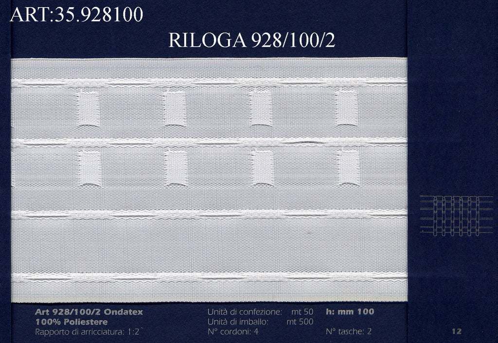 RILOGA 928/100/2 CF.50MT