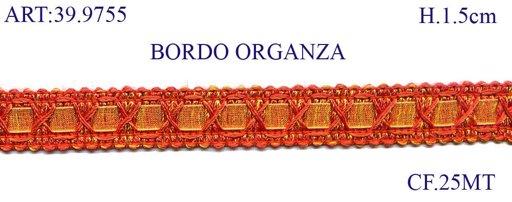 BORDO ORGANZA CF.25MT