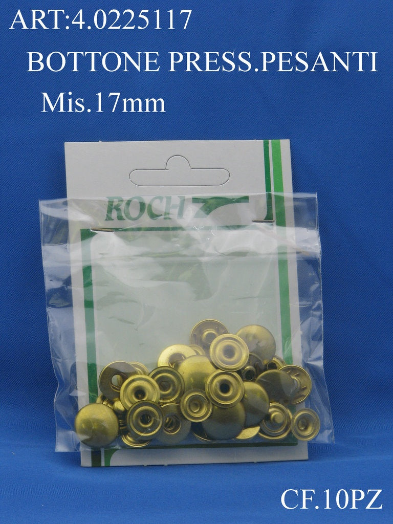 BOTTONE PRESS.PES.17MM CF10PZ