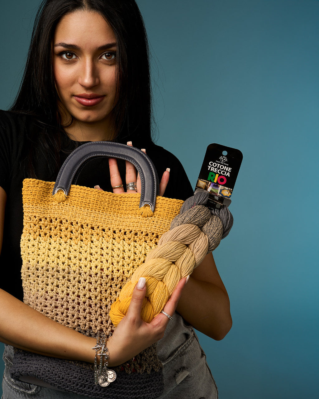 COTONE TRECCIA RIO 70%CO-30%PL CF.250GR