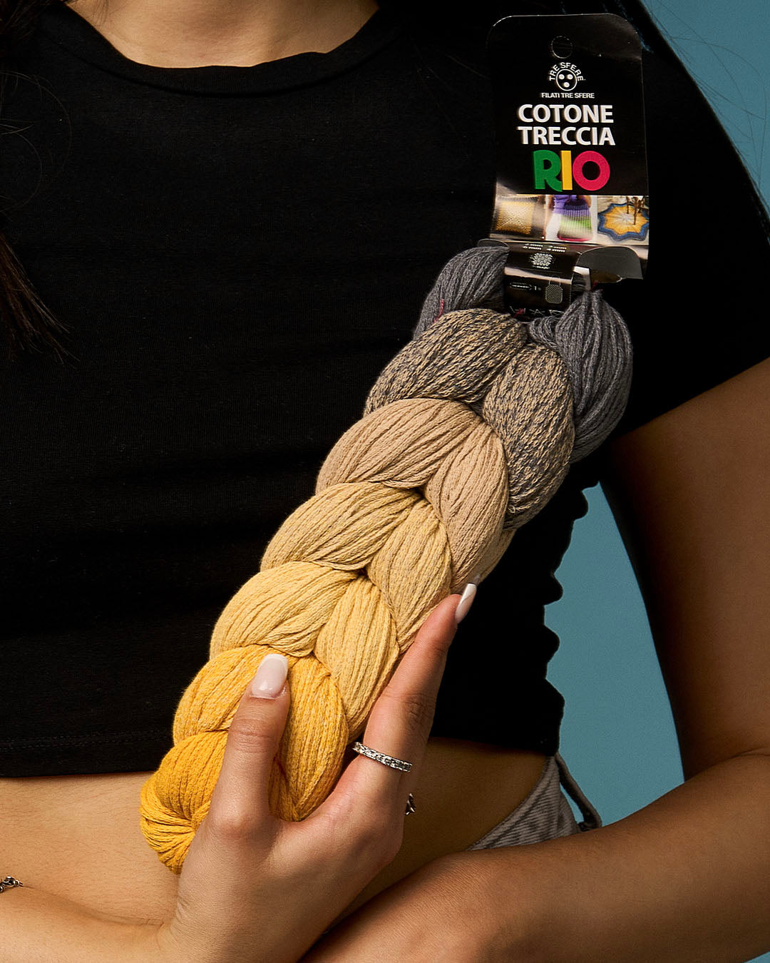 COTONE TRECCIA RIO 70%CO-30%PL CF.250GR