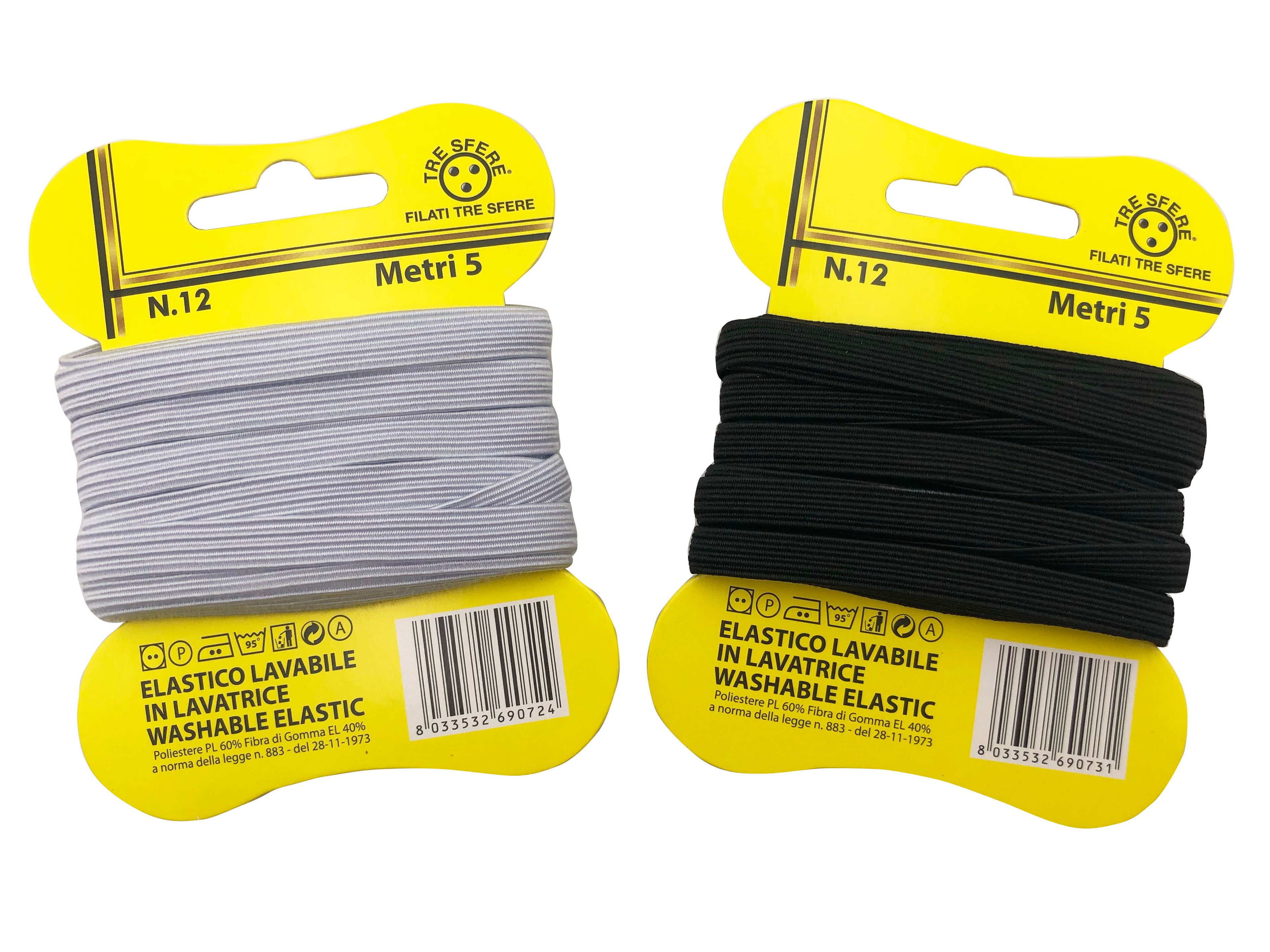 ELASTICO 12 FARFALLE 5MT CF10PZ