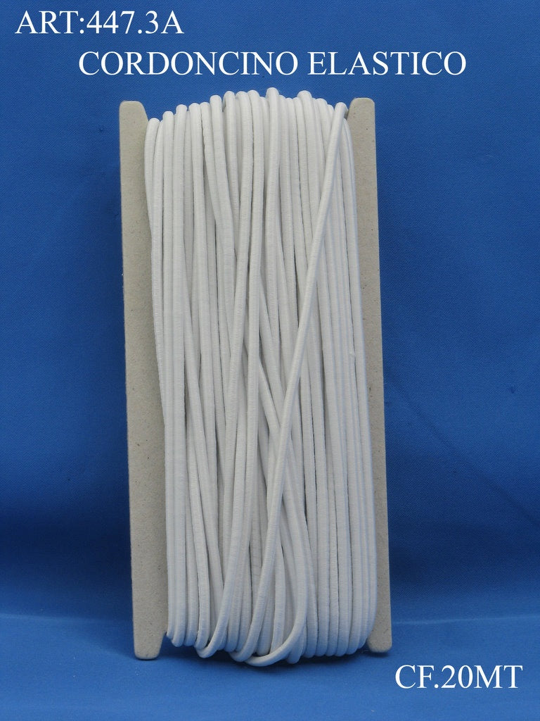 CORDONCINO ELASTICO 3mm CF.20MT.